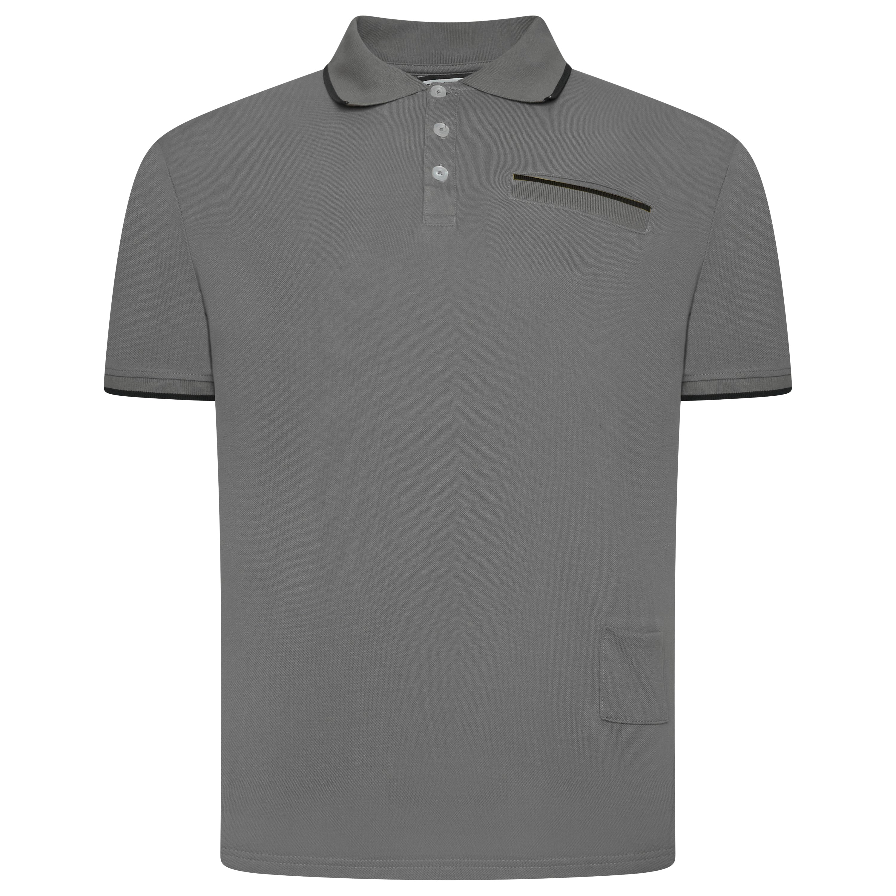Evryone Contrast Tipped Polo Shirt