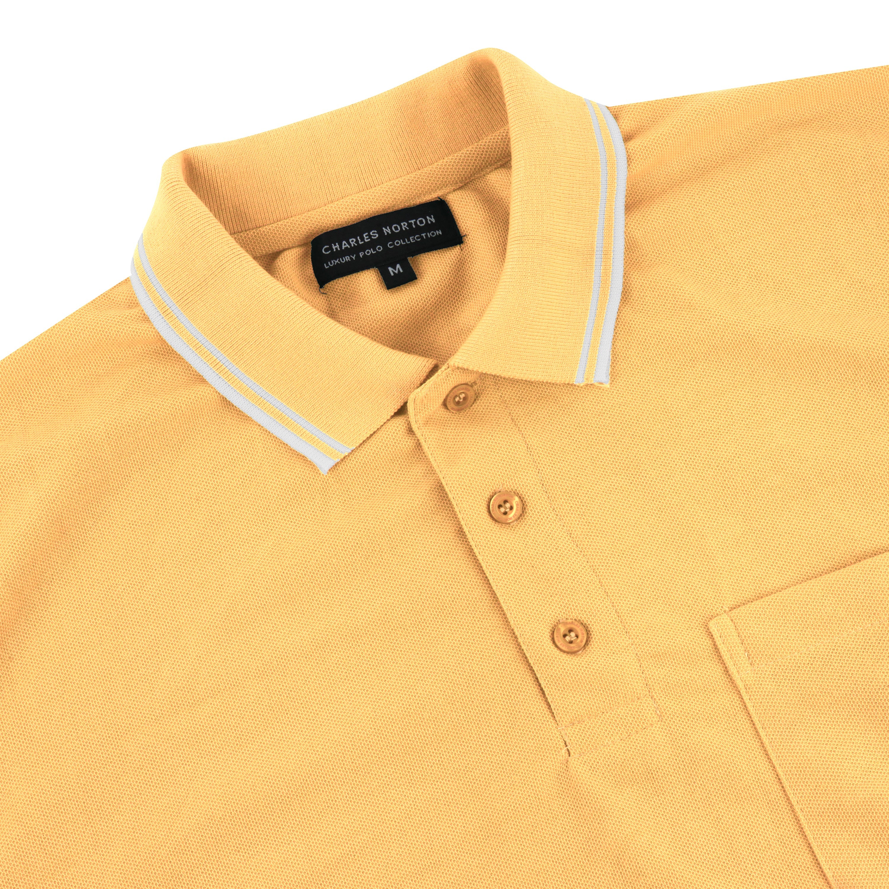 Charles Norton Casual Tipped Polo Shirt