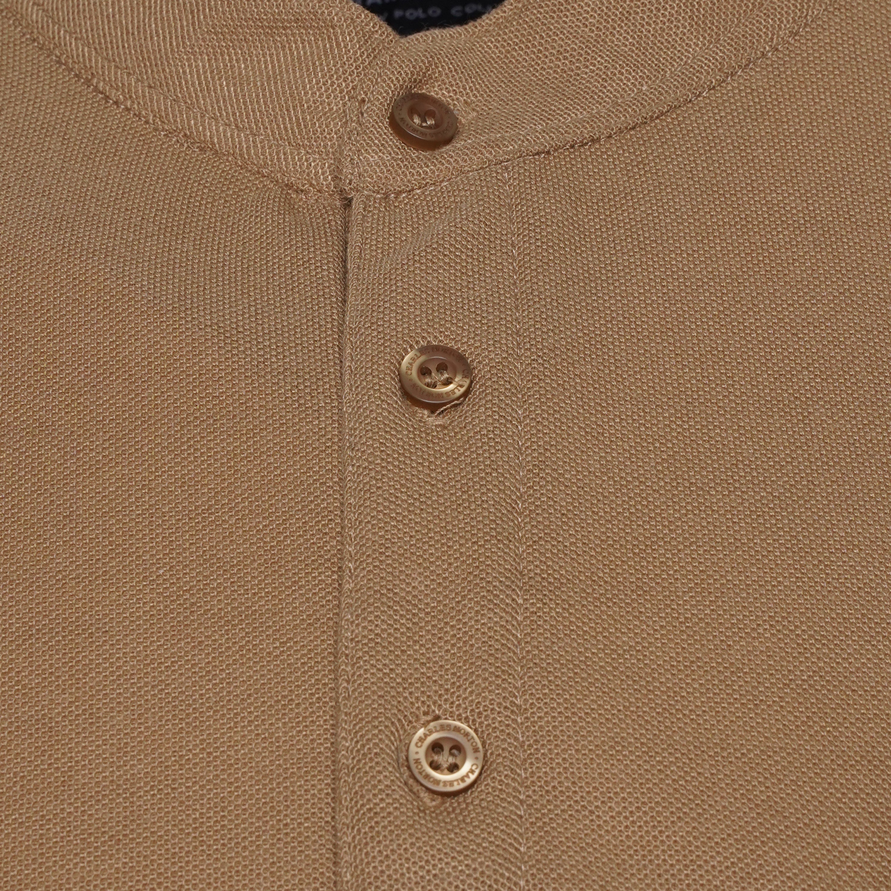 Charles Norton Grandad Collar Polo Shirt