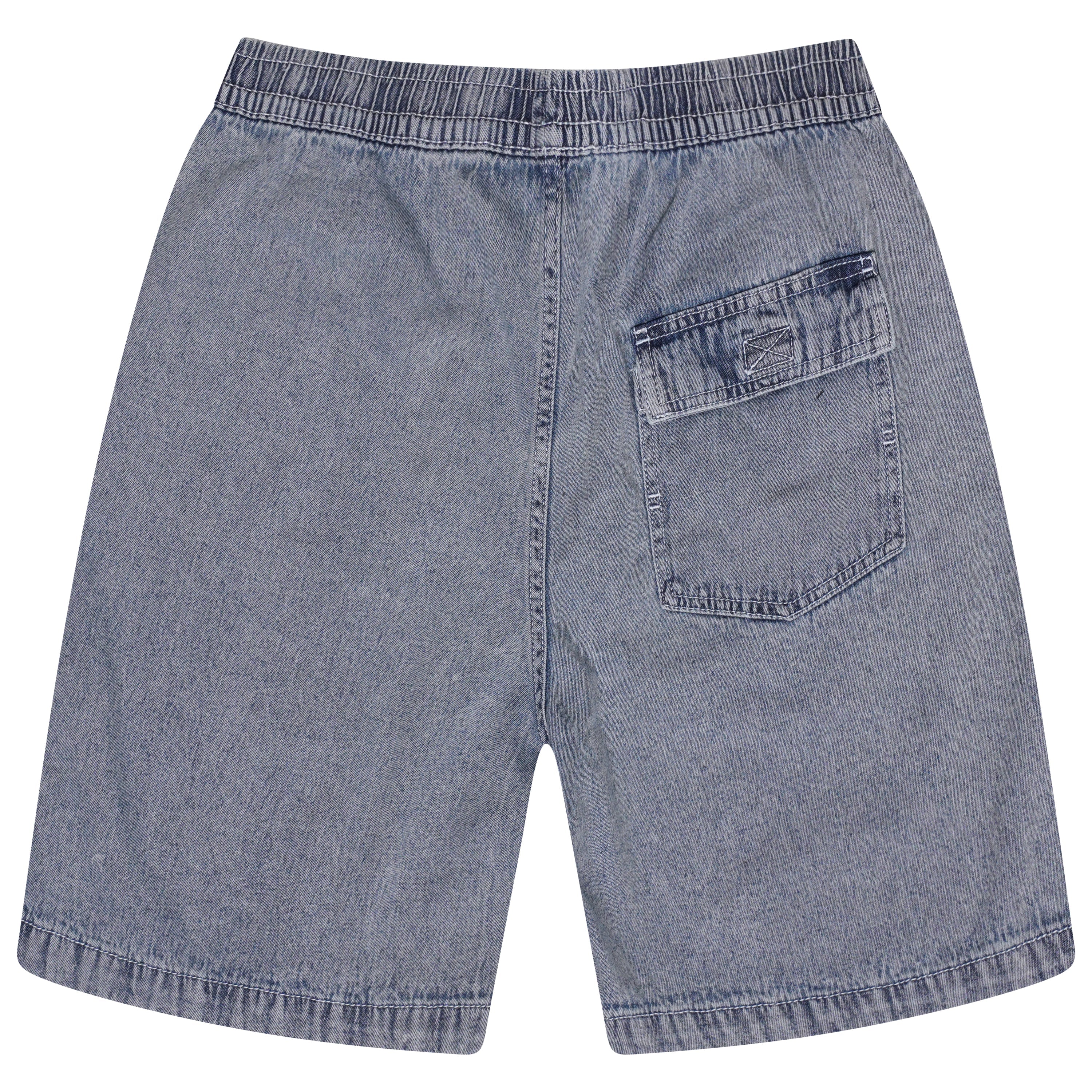 Pull & Bear Elasticated Waist Denim Shorts