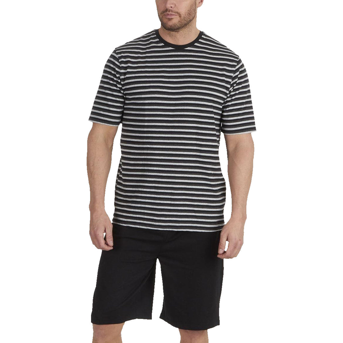 Momentii Stripe Lounge Shorts Set