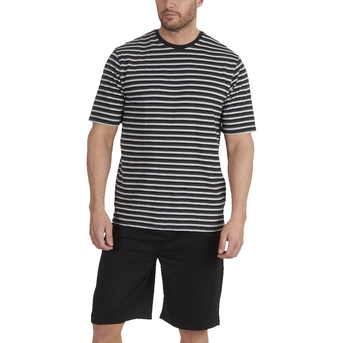 Momentii Stripe Lounge Shorts Set