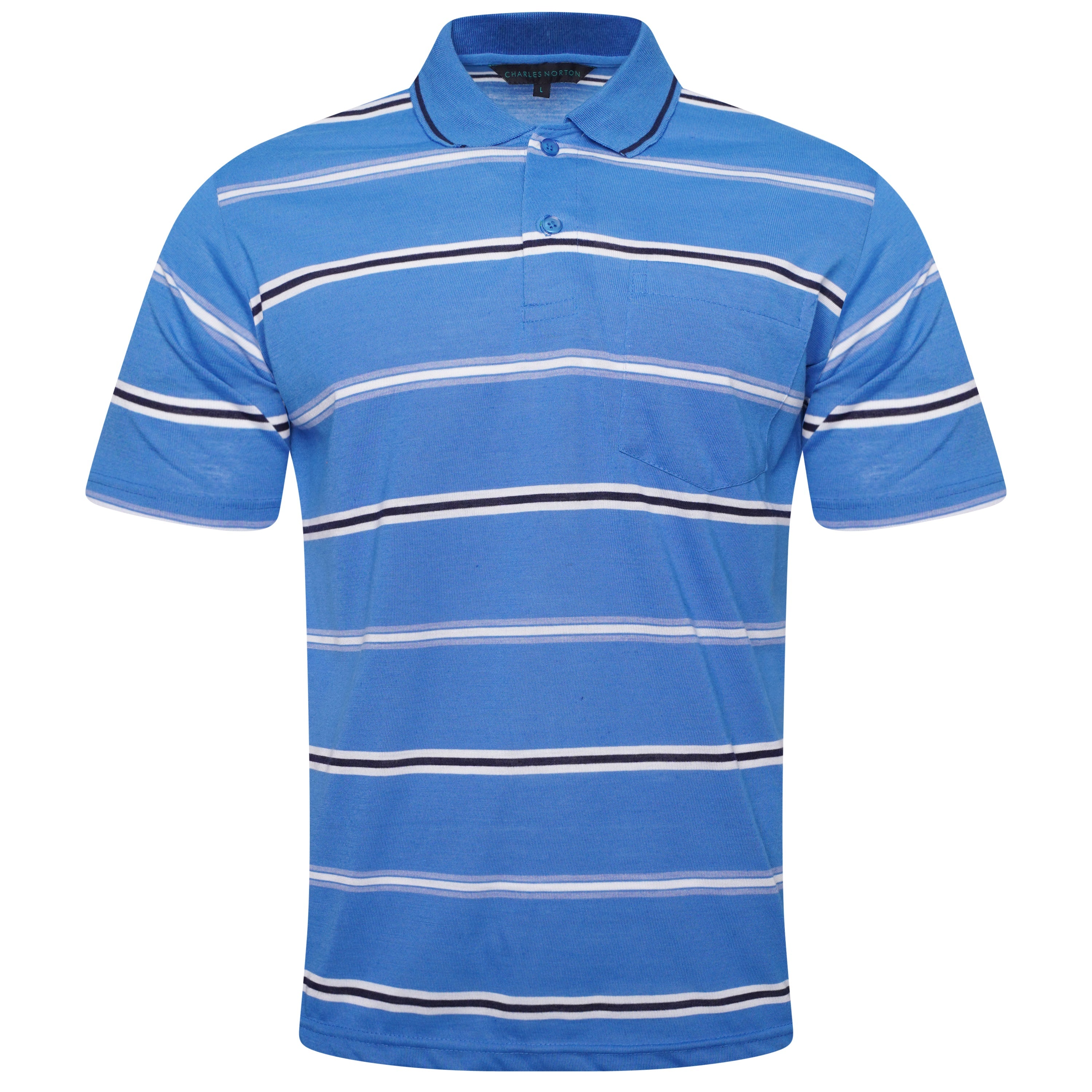 Charles Norton Brenden Striped Polo Shirt