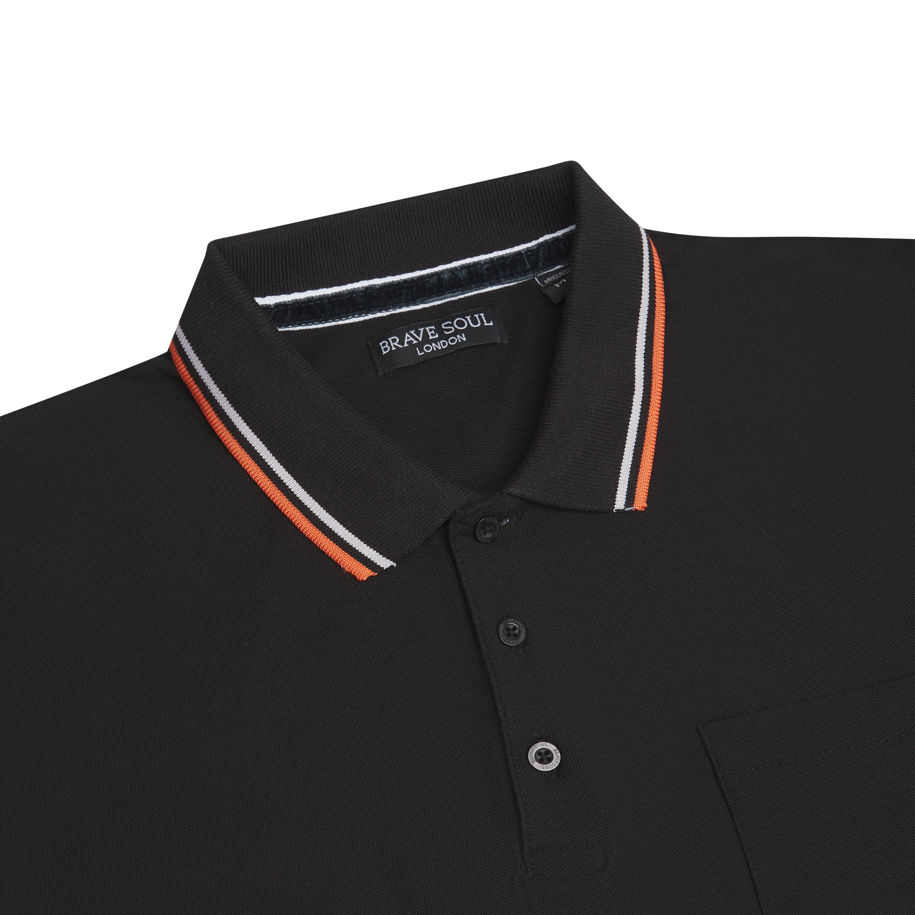Brave Soul Cosmo Pique Polo Shirt