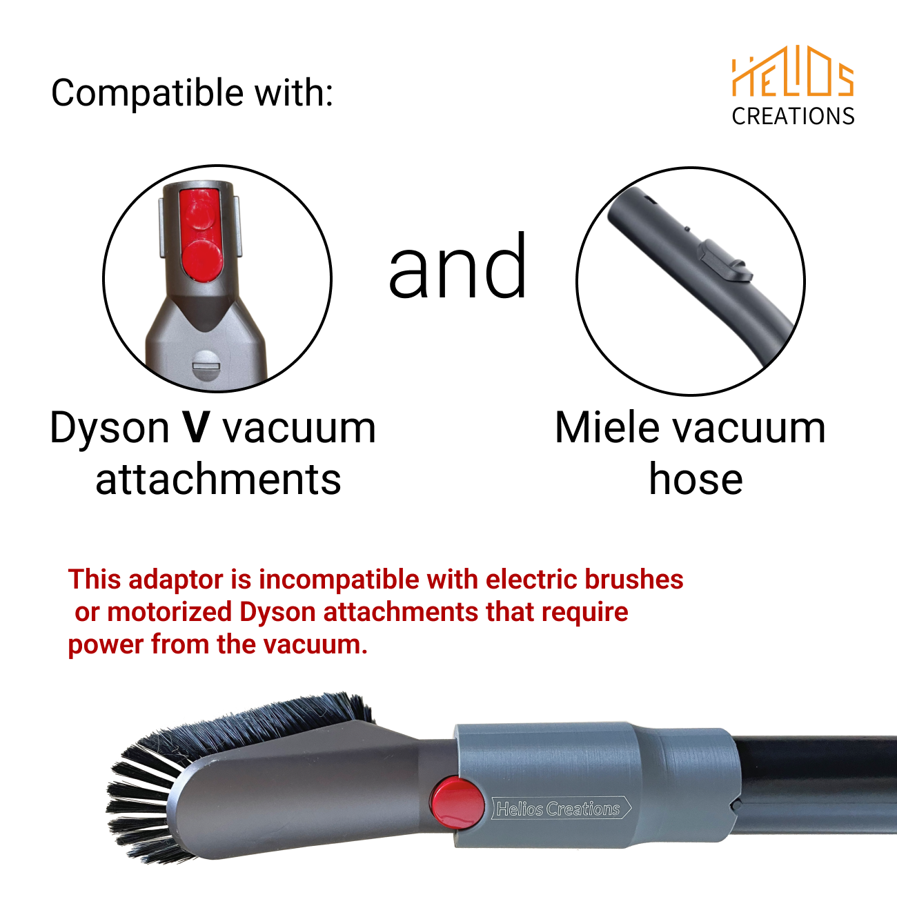 Miele to Dyson Adapter - Use Dyson Accessories with Miele Vacuums