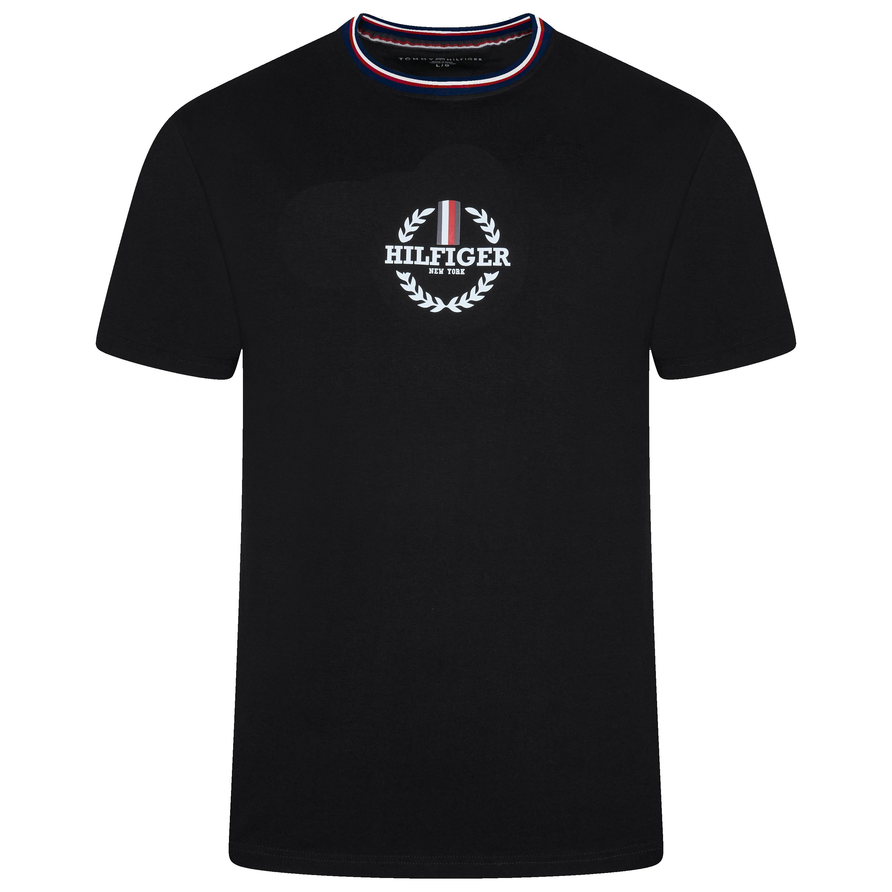 Tommy Hilfiger Global Stripe Print Graphic T-Shirt