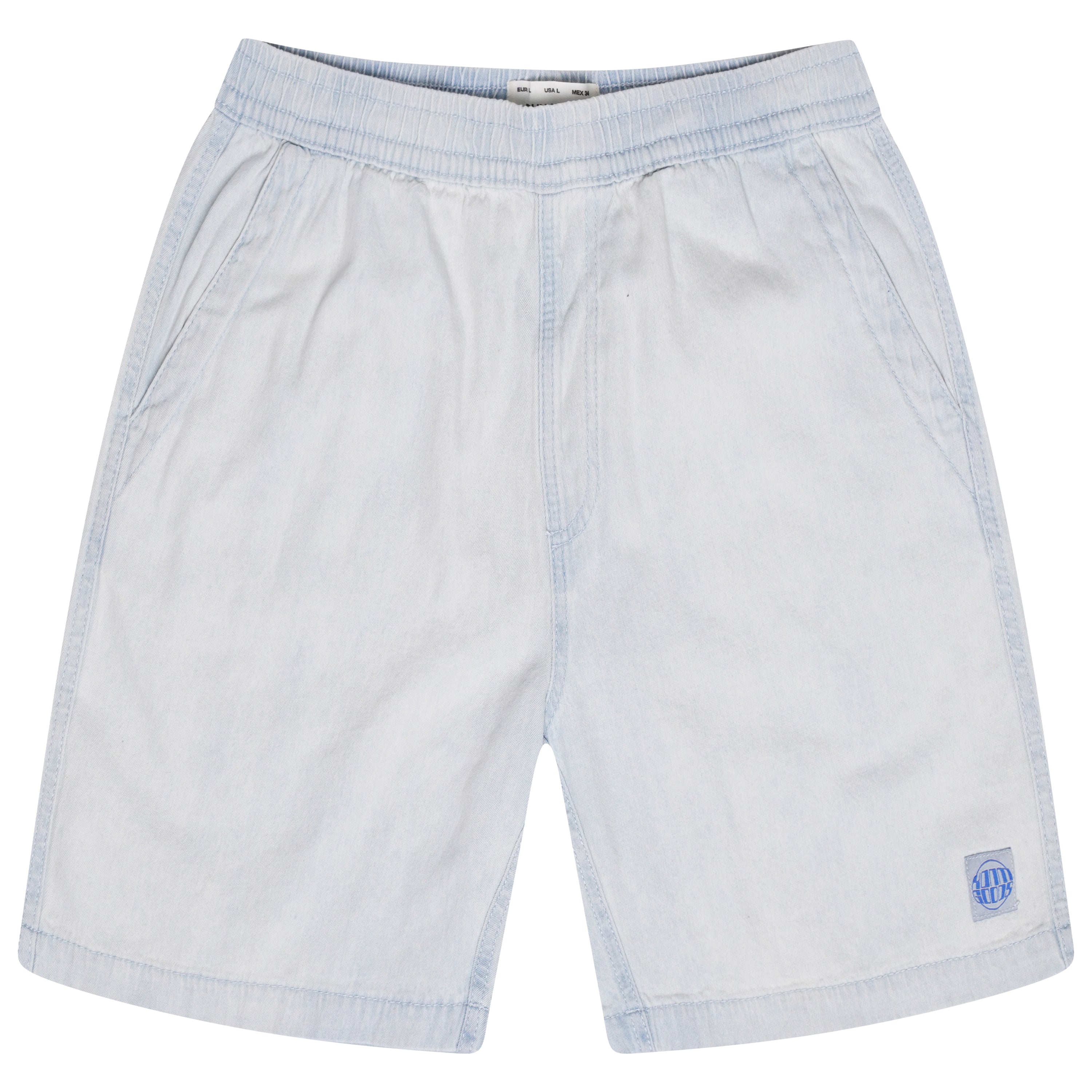 Pull & Bear Elasticated Waist Denim Shorts