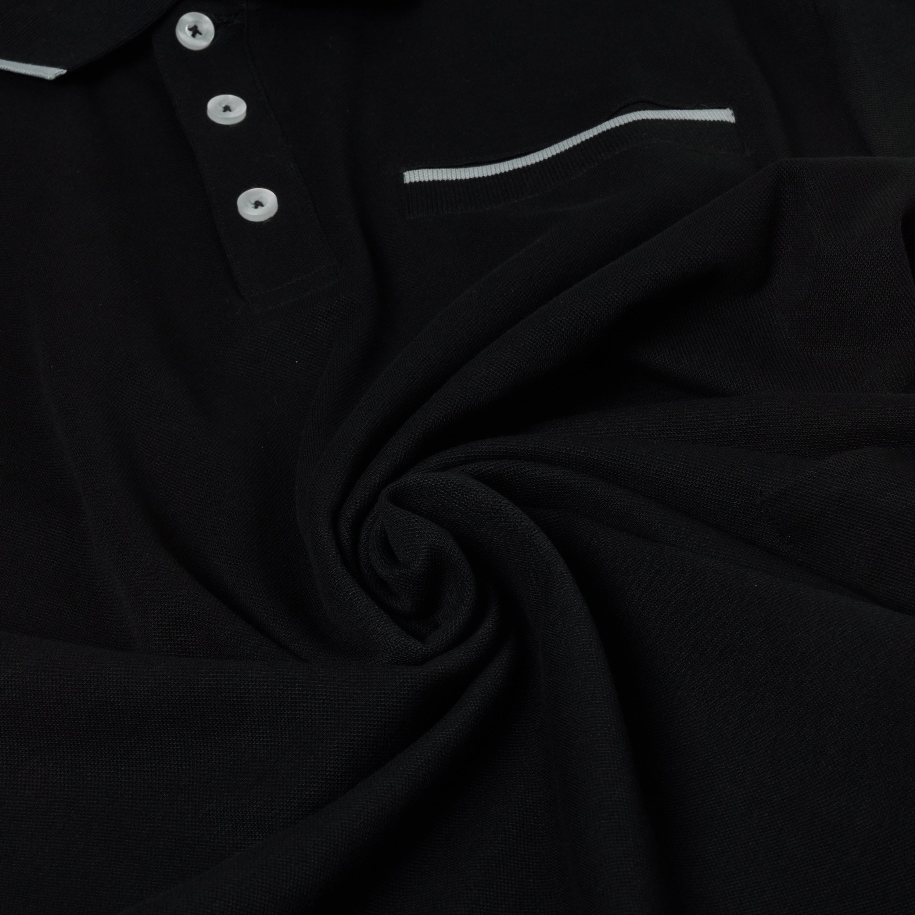 Evryone Contrast Tipped Polo Shirt