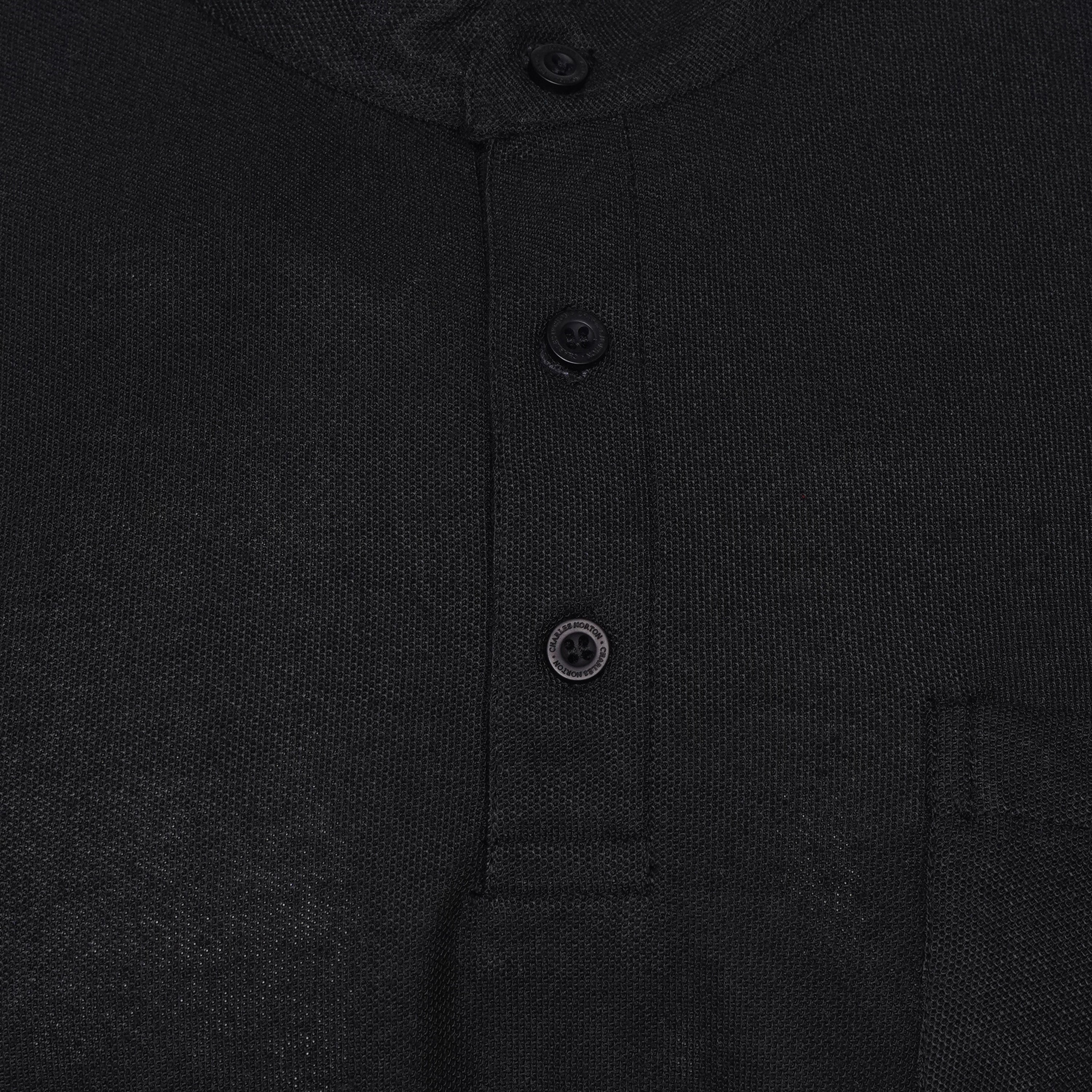 Charles Norton Grandad Collar Polo Shirt