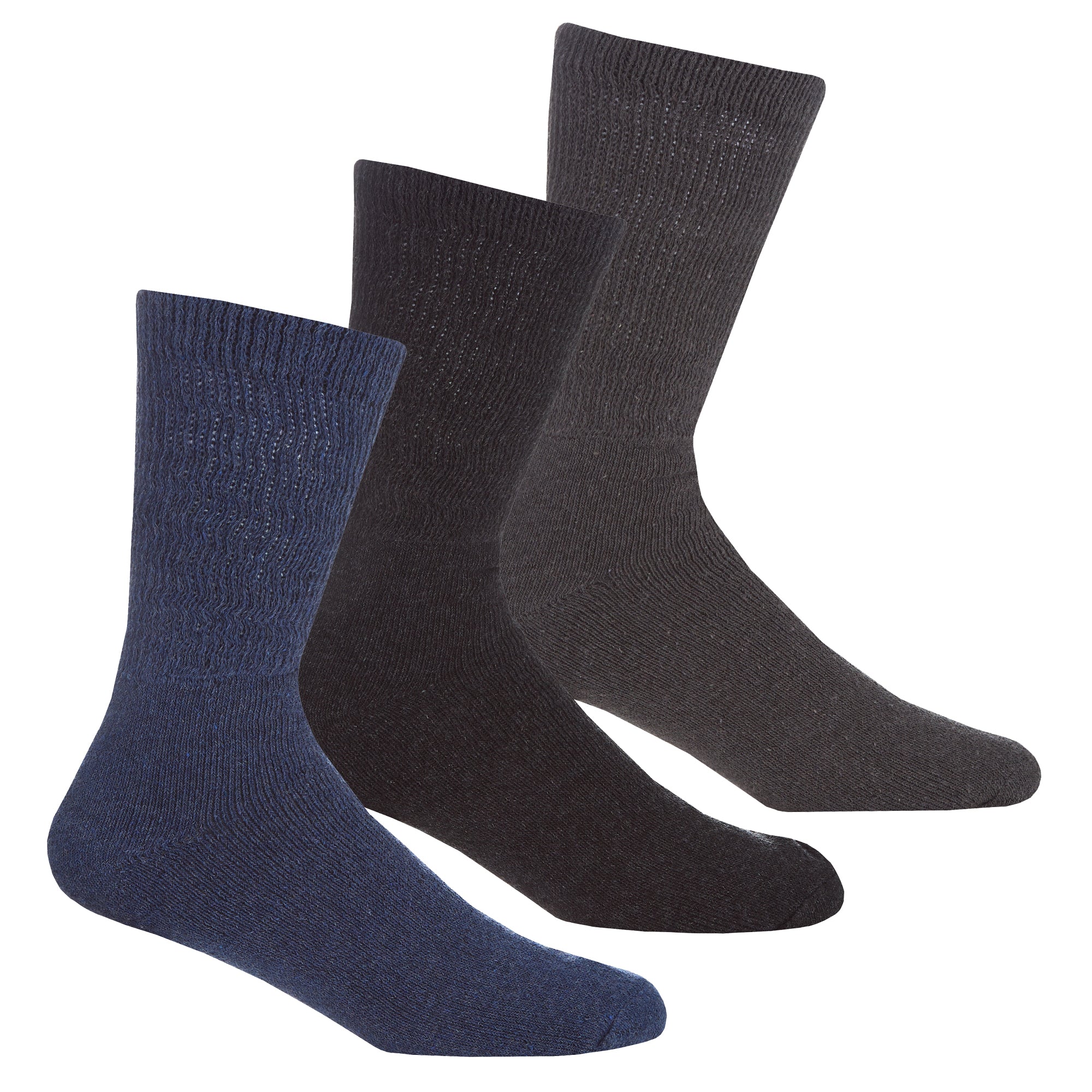 Grip Guardian 3 Pairs Non-Restrictive Diabetic Socks