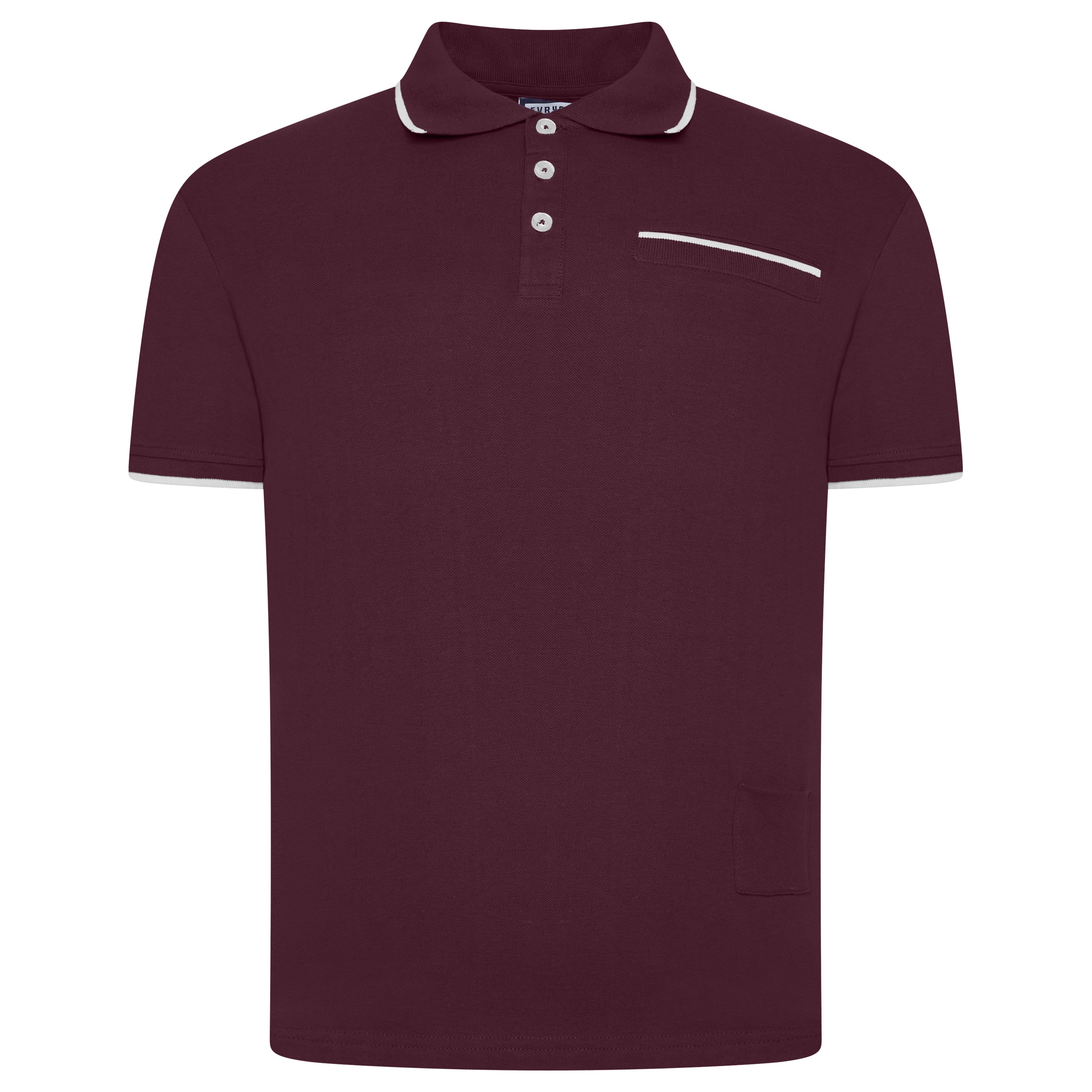 Evryone Contrast Tipped Polo Shirt