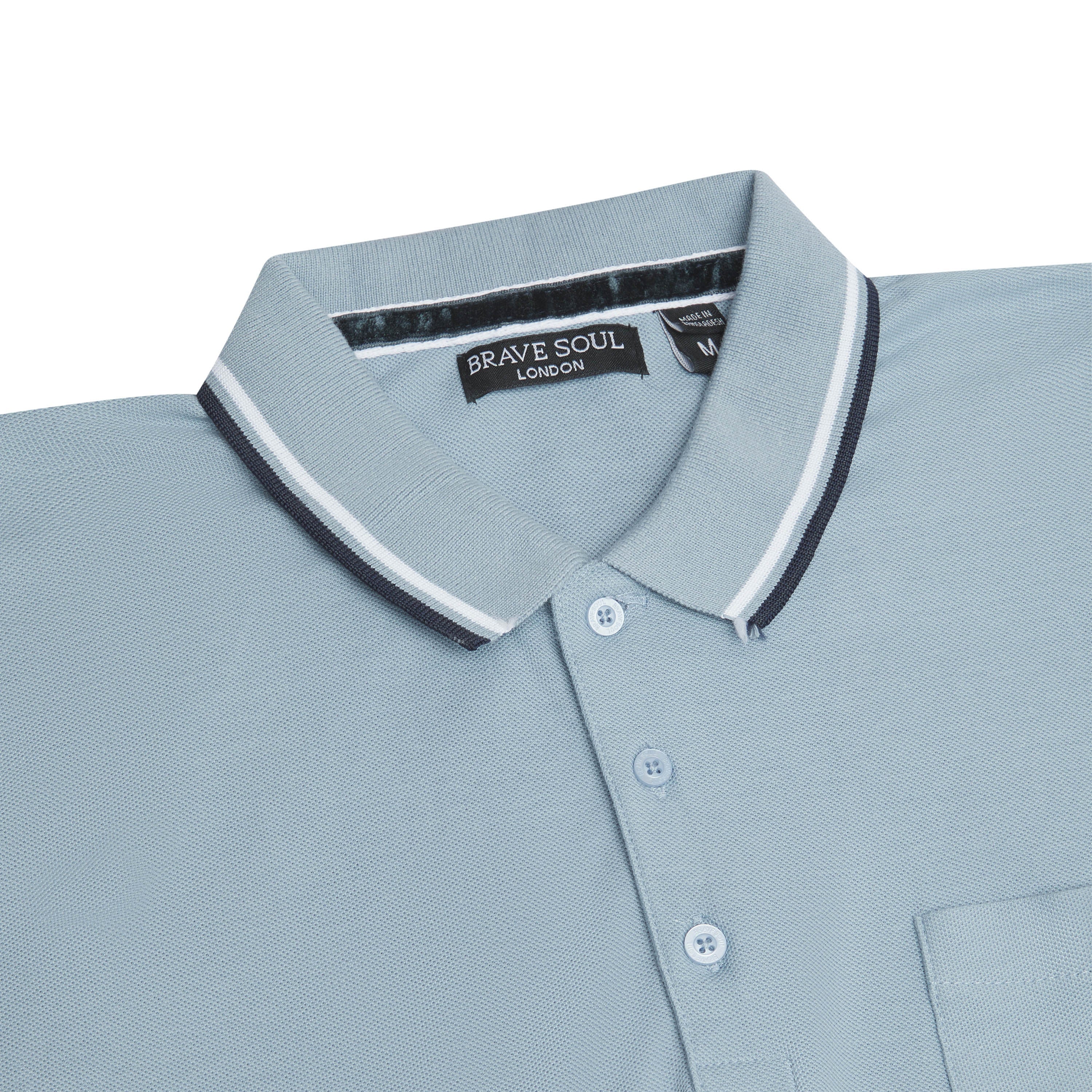 Brave Soul Cosmo Pique Polo Shirt