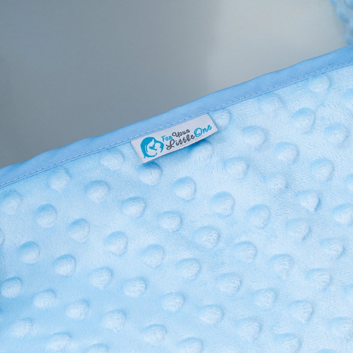 Pod Blue Dimple Moses Basket Bedding Set