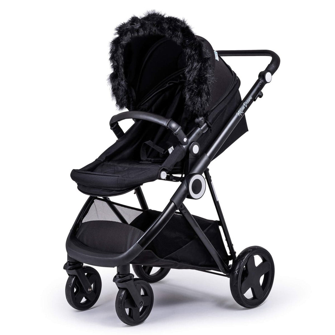 Pram Fur Hood Trim Attachment for Pushchair