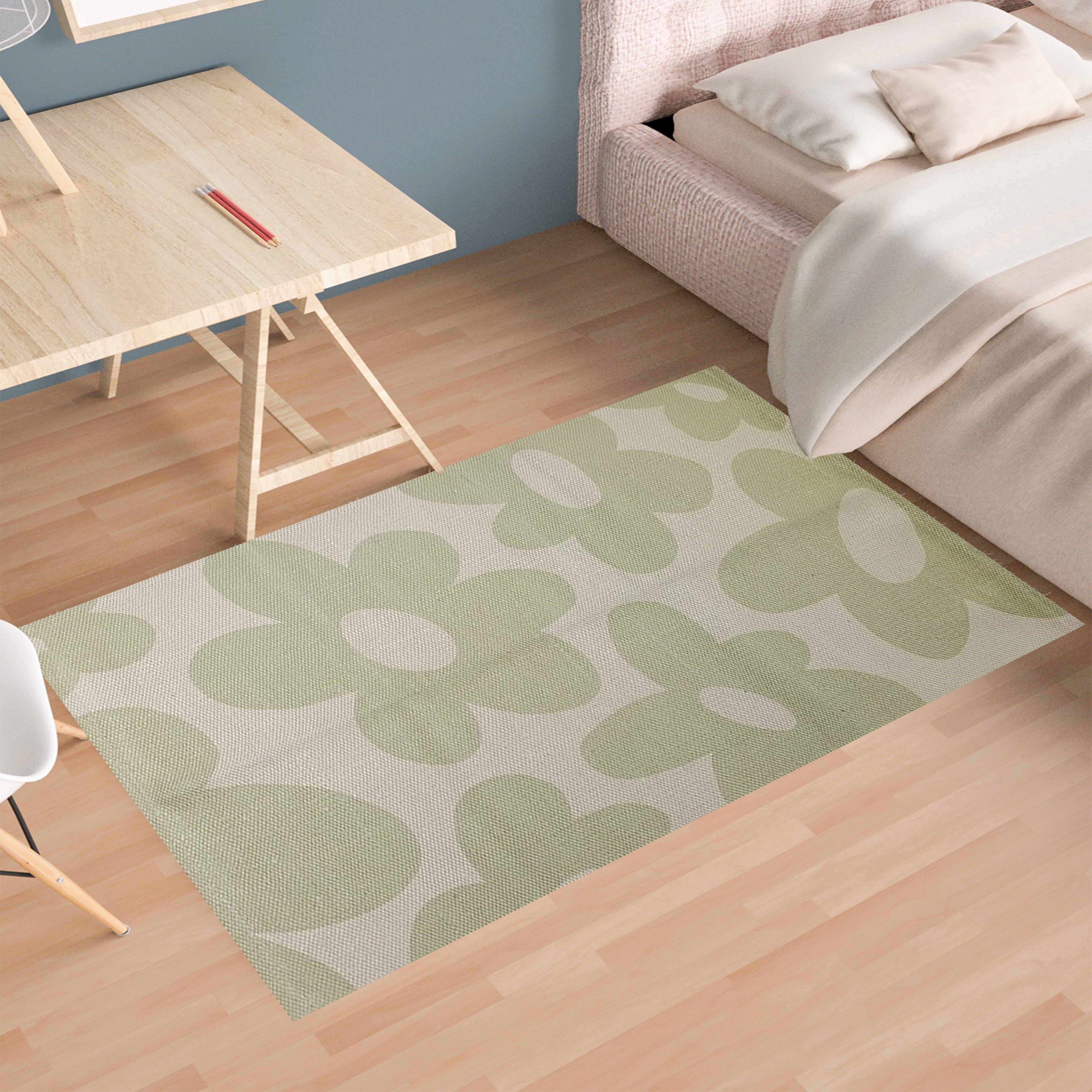 Printed Rug Jardin Design Modern Non-Slip Soft Durable Floor Rug for Living Room Bedroom Office by OLIVIA ROCCO