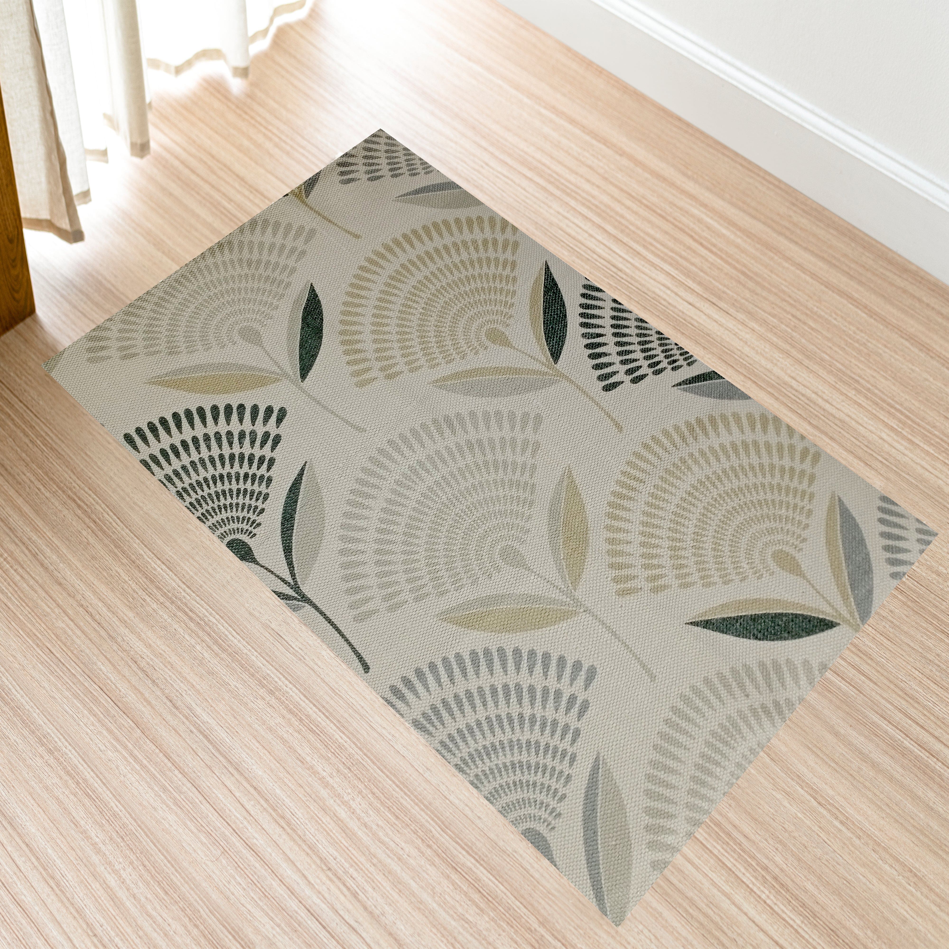 Printed Rug Linnea Design Modern Non-Slip Soft Durable Floor Rug for Living Room Bedroom Office by OLIVIA ROCCO