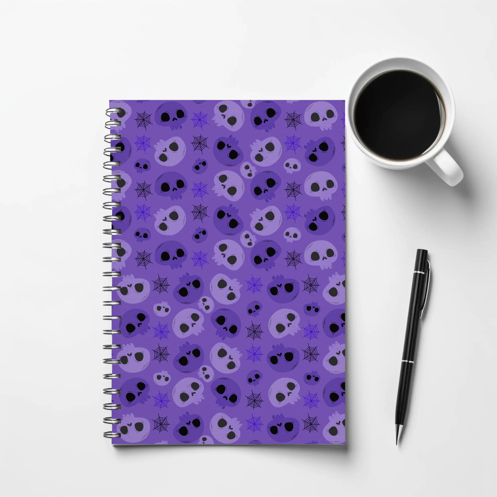 Purple Skull Notebook