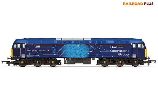 Hornby R30046 RailRoad Plus ROG, Class 47, Co-Co, 47812 Diesel Locomotive - Era 11