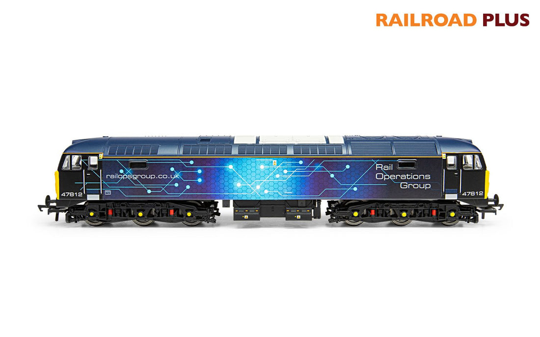 Hornby R30046 RailRoad Plus ROG, Class 47, Co-Co, 47812 Diesel Locomotive - Era 11