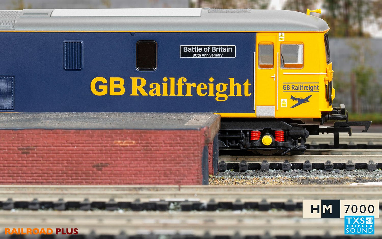 Hornby R30176TXS Railroad Plus GB Railfreight, Class 73, Bo-Bo, 73109 'Battle of Britain' Diesel Locomotive with HM7000 TXS Sound - Era 10