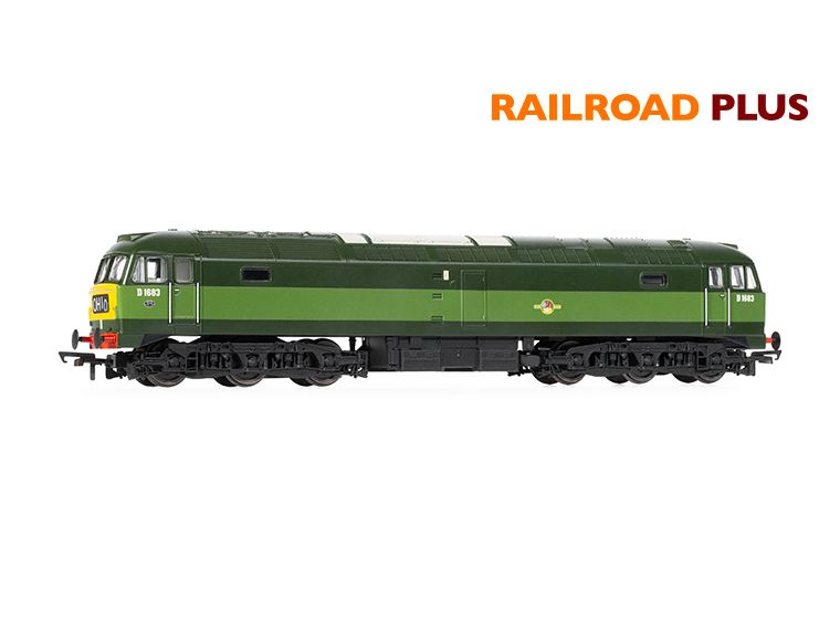 Hornby R30182 RailRoad Plus BR Class 47, Co-Co D1683 Diesel Locomotive - Era 4