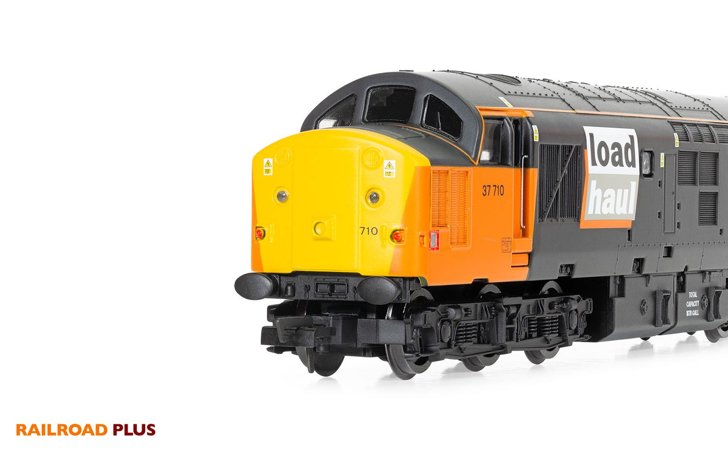 Hornby R30188 Railroad Plus Loadhaul, Class 37, Co-Co, 37710 Diesel Locomotive - Era 8