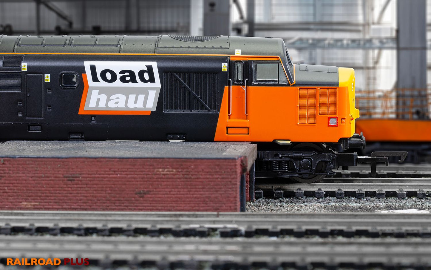 Hornby R30188 Railroad Plus Loadhaul, Class 37, Co-Co, 37710 Diesel Locomotive - Era 8