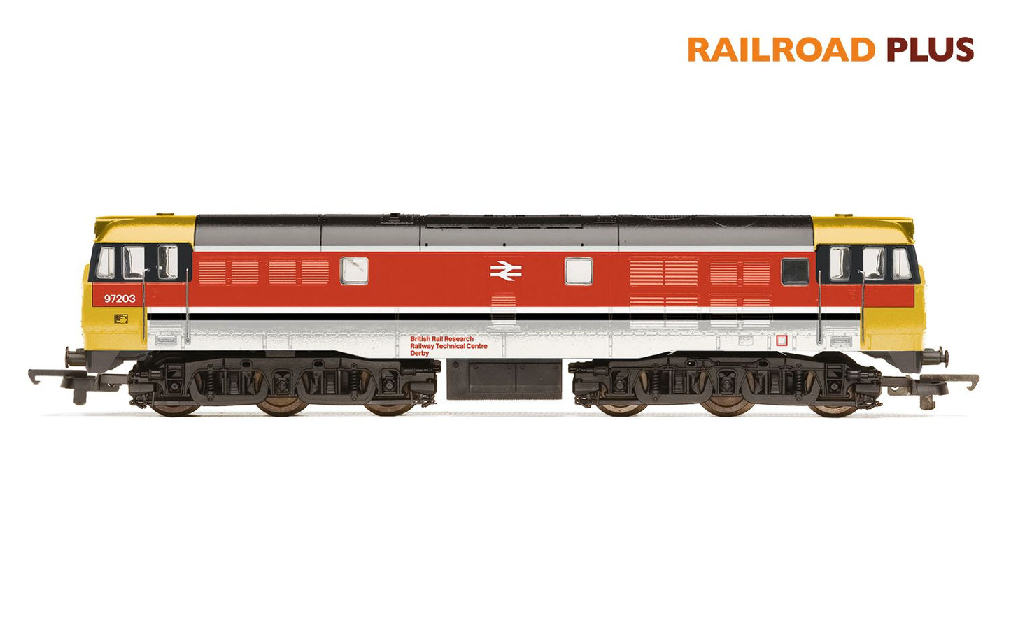 Hornby R30197 RailRoad Plus BR Departmental RTC Train Testing, Class 31, A1A-A1A, 97203 Diesel Locomotive - Era 8