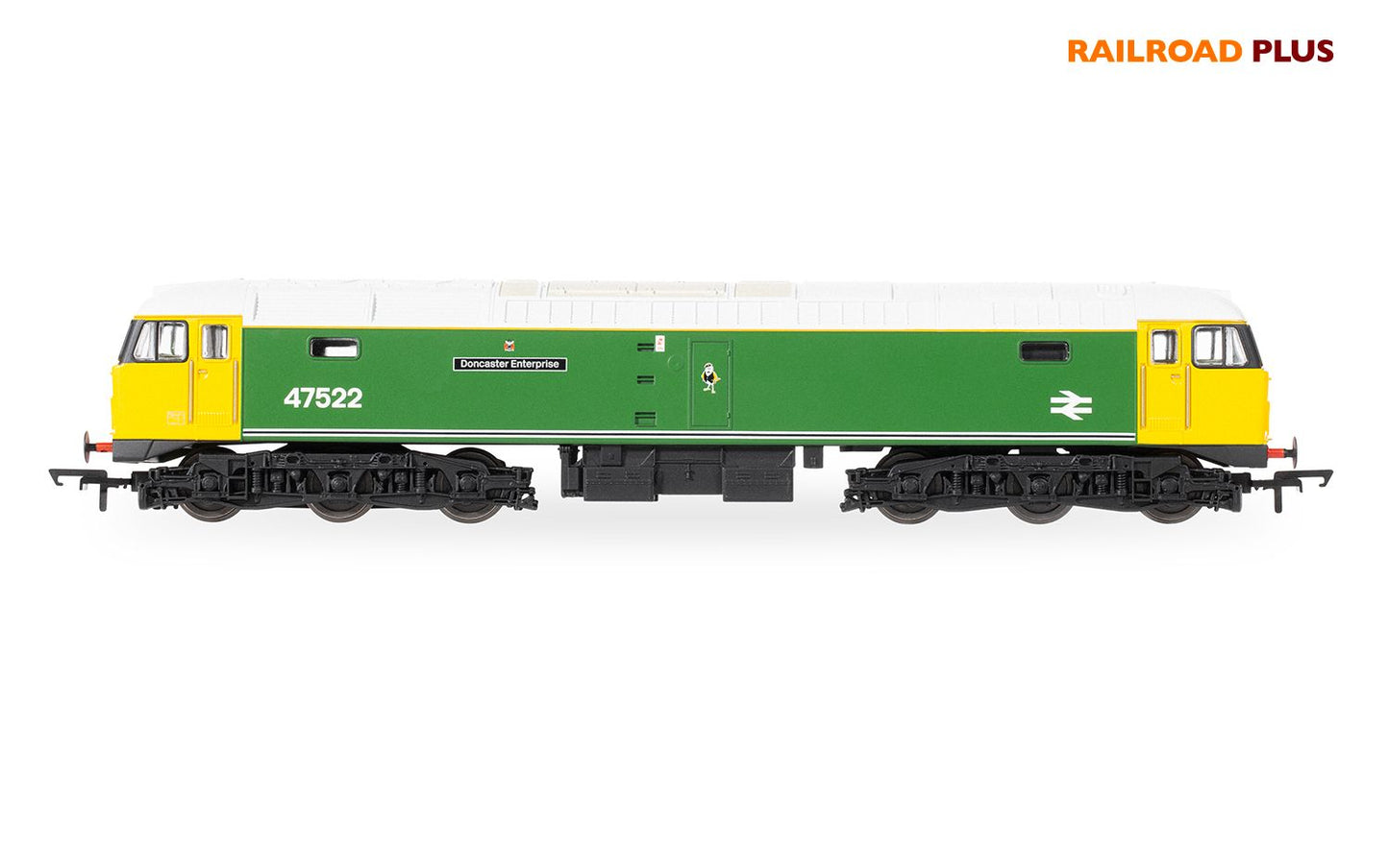 Hornby R30382 RailRoad Plus BR, Class 47, Co-Co, 47522 'Doncaster Enterprise' Diesel Locomotive - Era 8