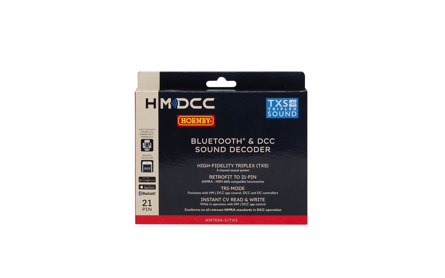 Hornby R7345 HM7000-N18TXS: Bluetooth® & DCC Sound Decoder (Next 18-pin)