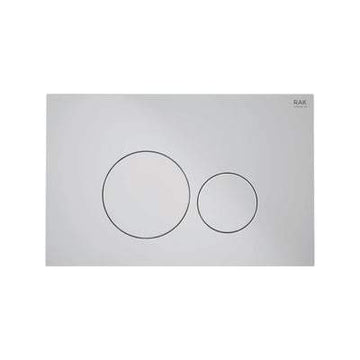 Matt Chrome Flush Plate with Matt Chrome Push Plates - All Styles