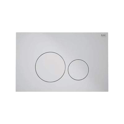 Matt Chrome Flush Plate with Matt Chrome Push Plates - All Styles