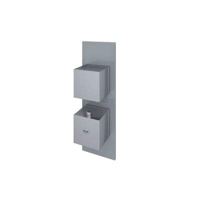 Square Single Outlet Thermostatic Concealed Shower Valve - All Colours