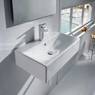 Diverta Wall-Hung Or Over Countertop 1 Tap Hole Basin