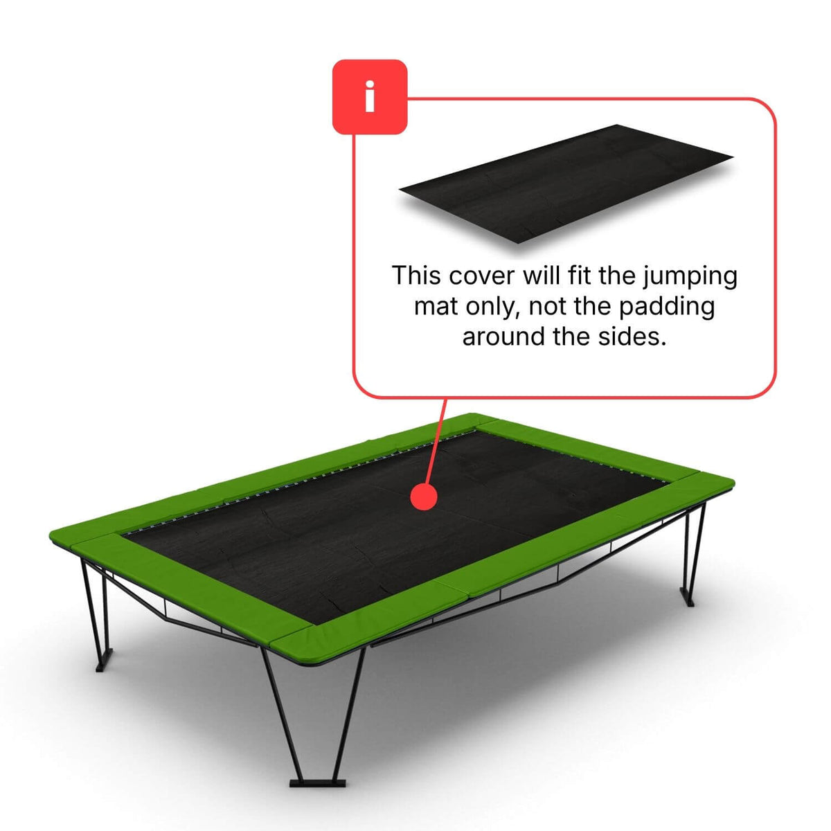 10ft x 7ft Rectangular Trampoline Debris Cover