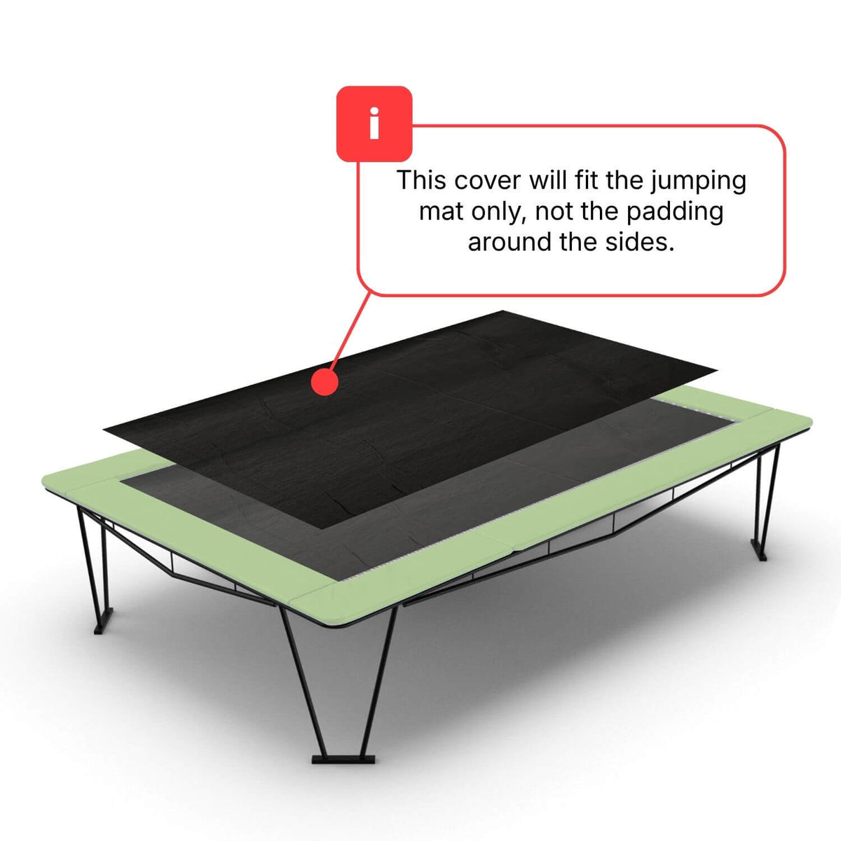 7ft x 5ft Rectangular Trampoline Debris Cover