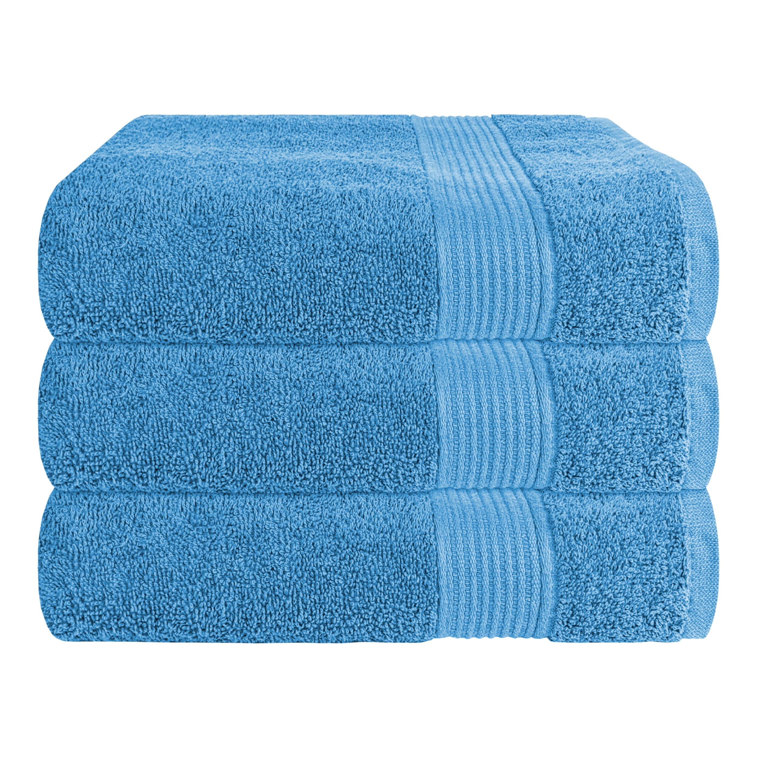 Rhodes Towel Aqua 100% Cotton Hotel Quality Soft Super Absorbent Hand Bath Towels, Sheets & Face Cloths by OLIVIA ROCCO