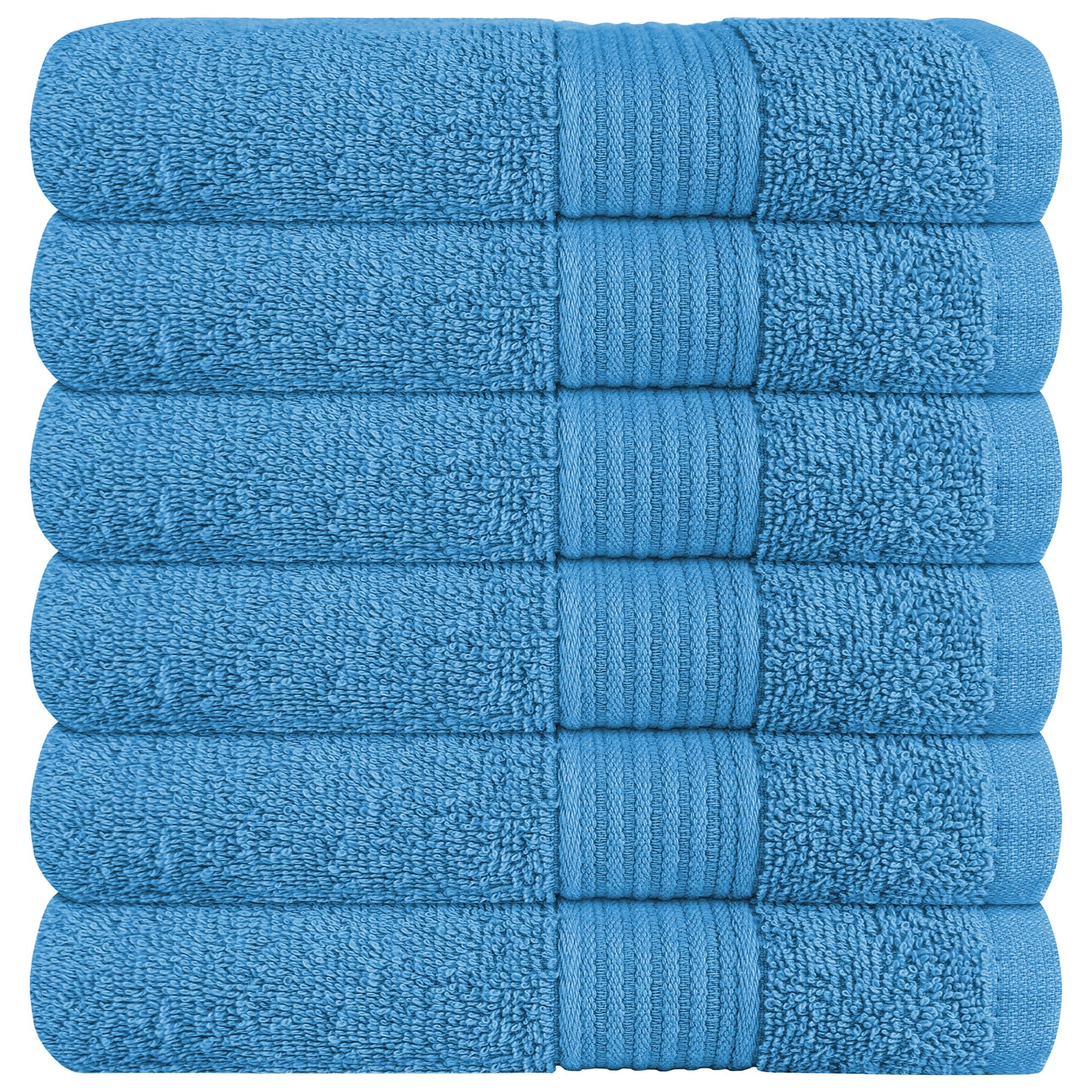 Rhodes Towel Aqua 100% Cotton Hotel Quality Soft Super Absorbent Hand Bath Towels, Sheets & Face Cloths by OLIVIA ROCCO