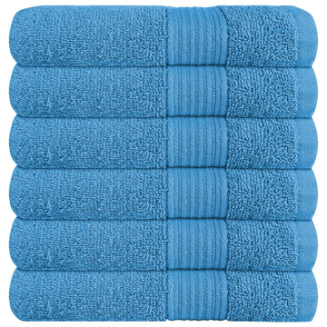Rhodes Towel Aqua 100% Cotton Hotel Quality Soft Super Absorbent Hand Bath Towels, Sheets & Face Cloths by OLIVIA ROCCO