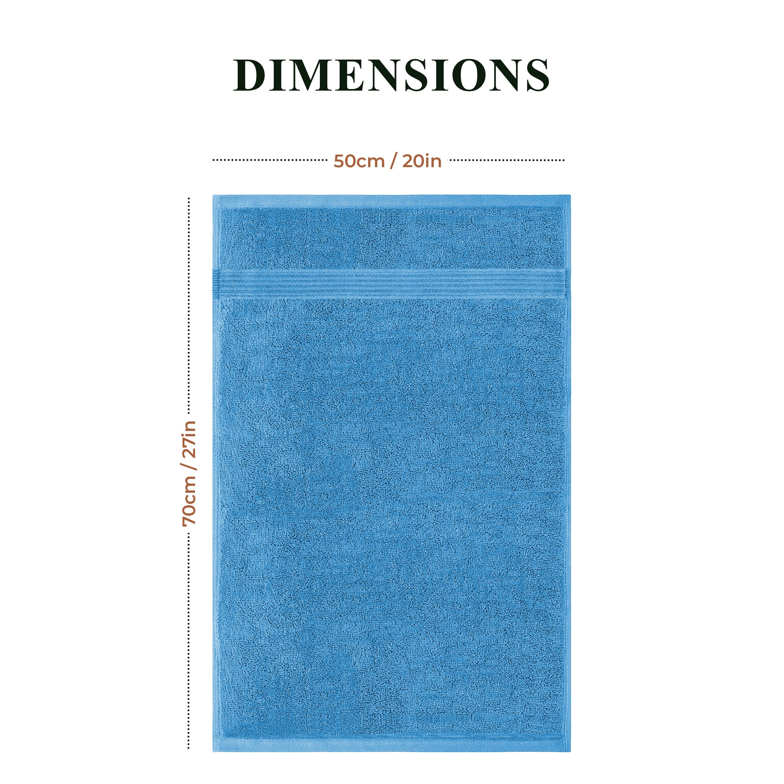 Rhodes Towel Aqua 100% Cotton Hotel Quality Soft Super Absorbent Hand Bath Towels, Sheets & Face Cloths by OLIVIA ROCCO