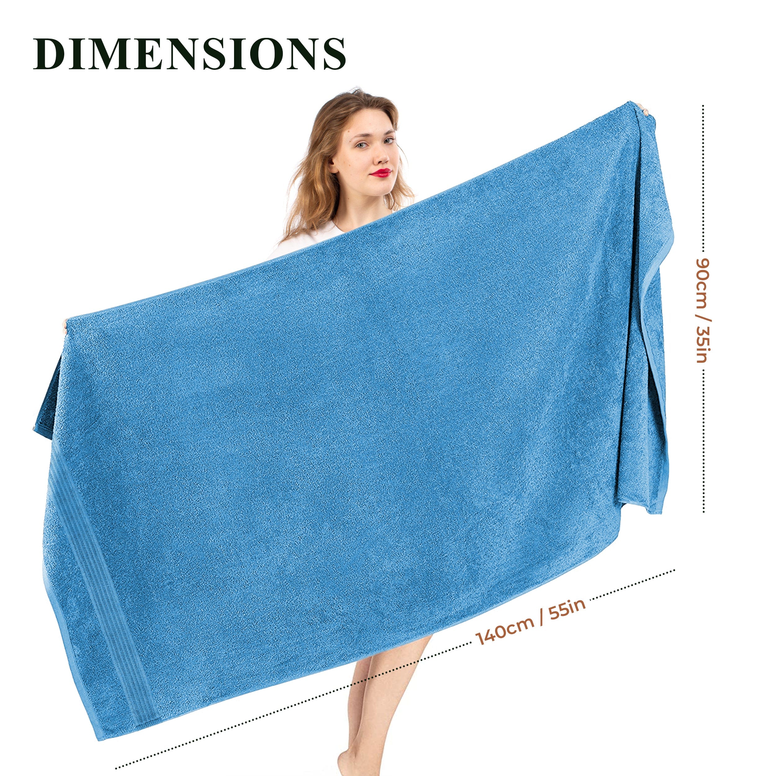 Rhodes Towel Aqua 100% Cotton Hotel Quality Soft Super Absorbent Hand Bath Towels, Sheets & Face Cloths by OLIVIA ROCCO