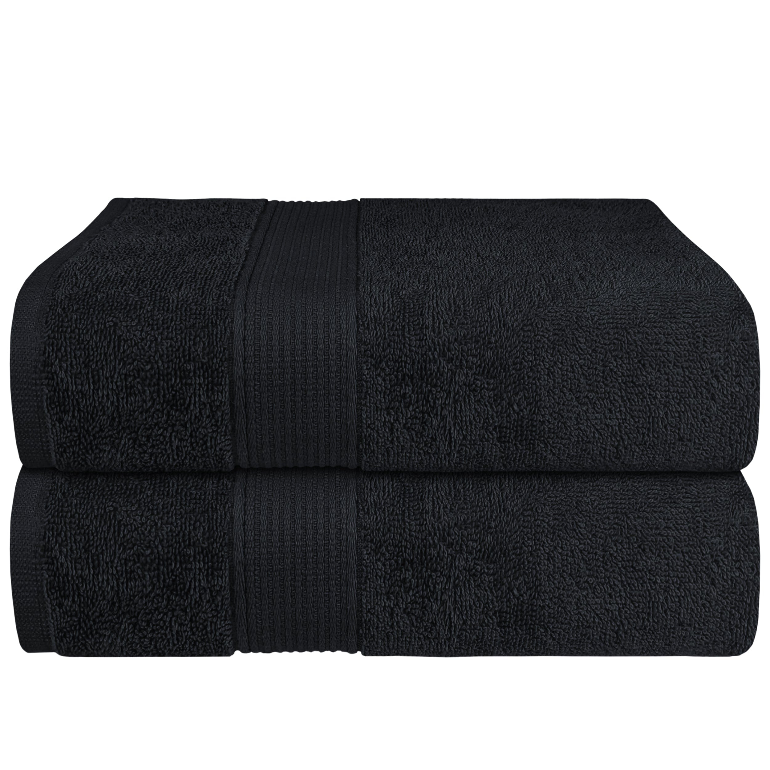 Rhodes Towel Black 100% Cotton Hotel Quality Soft Super Absorbent Hand Bath Towels, Sheets & Face Cloths by OLIVIA ROCCO