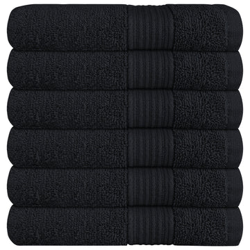 Rhodes Towel Black 100% Cotton Hotel Quality Soft Super Absorbent Hand Bath Towels, Sheets & Face Cloths by OLIVIA ROCCO