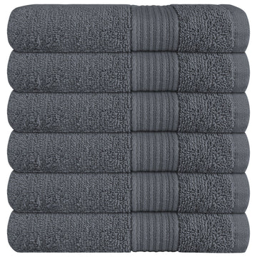 Rhodes Towel Grey 100% Cotton Hotel Quality Soft Super Absorbent Hand Bath Towels, Sheets & Face Cloths by OLIVIA ROCCO
