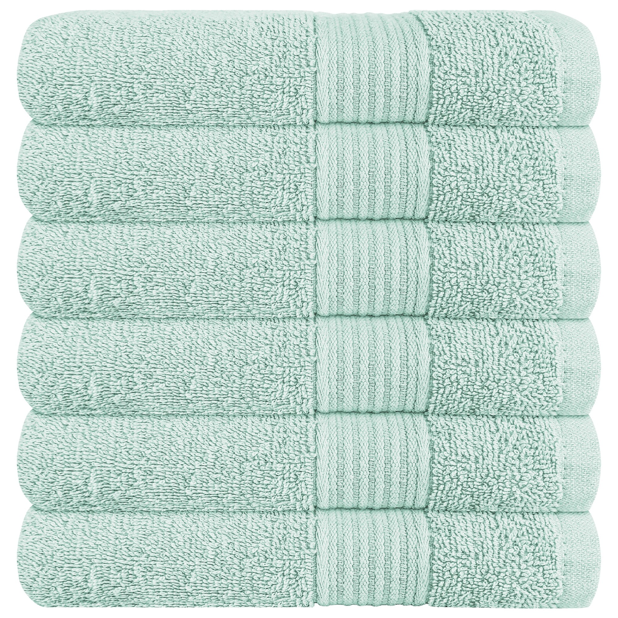 Rhodes Towel Seafoam 100% Cotton Hotel Quality Soft Super Absorbent Hand Bath Towels, Sheets & Face Cloths by OLIVIA ROCCO