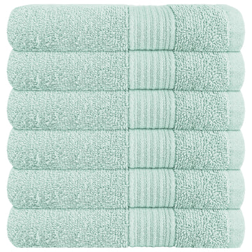 Rhodes Towel Seafoam 100% Cotton Hotel Quality Soft Super Absorbent Hand Bath Towels, Sheets & Face Cloths by OLIVIA ROCCO