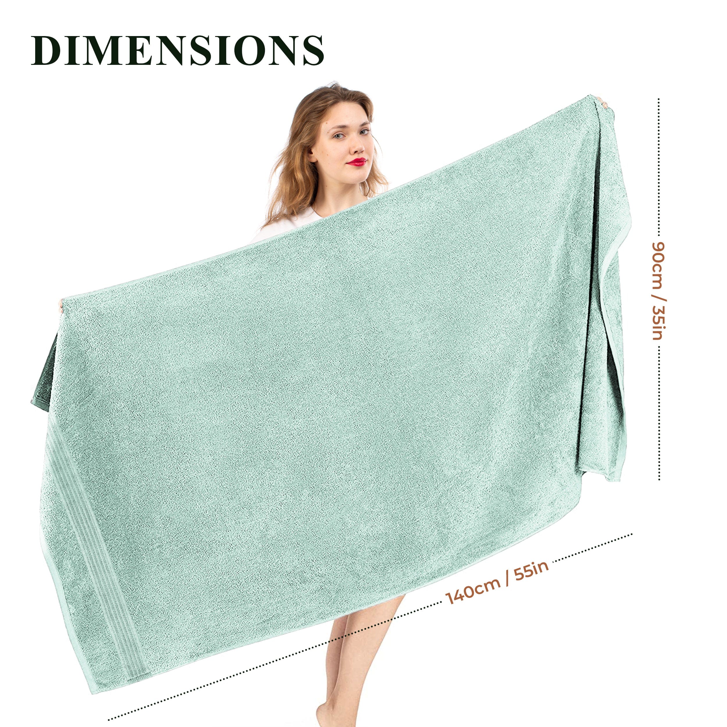 Rhodes Towel Seafoam 100% Cotton Hotel Quality Soft Super Absorbent Hand Bath Towels, Sheets & Face Cloths by OLIVIA ROCCO