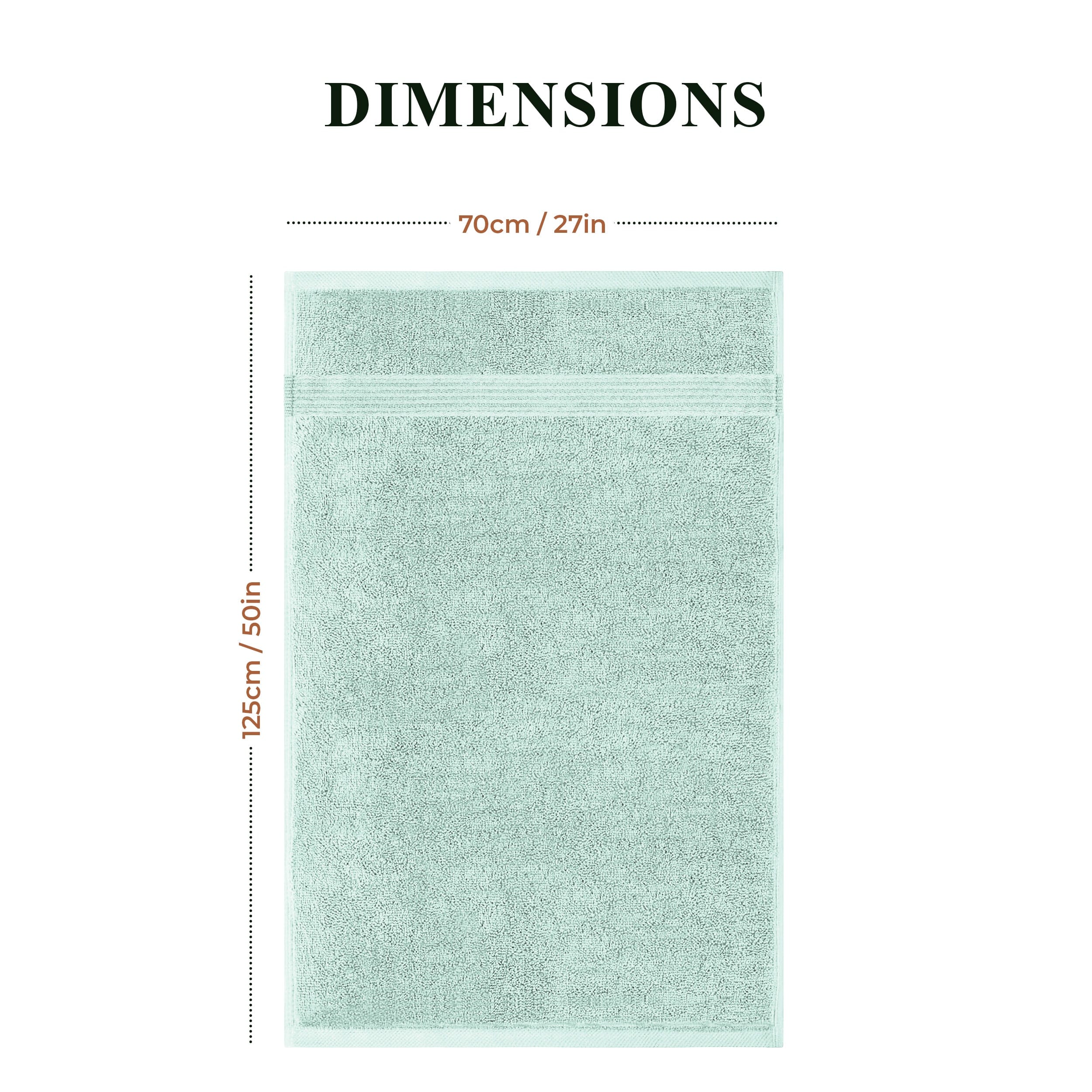 Rhodes Towel Seafoam 100% Cotton Hotel Quality Soft Super Absorbent Hand Bath Towels, Sheets & Face Cloths by OLIVIA ROCCO