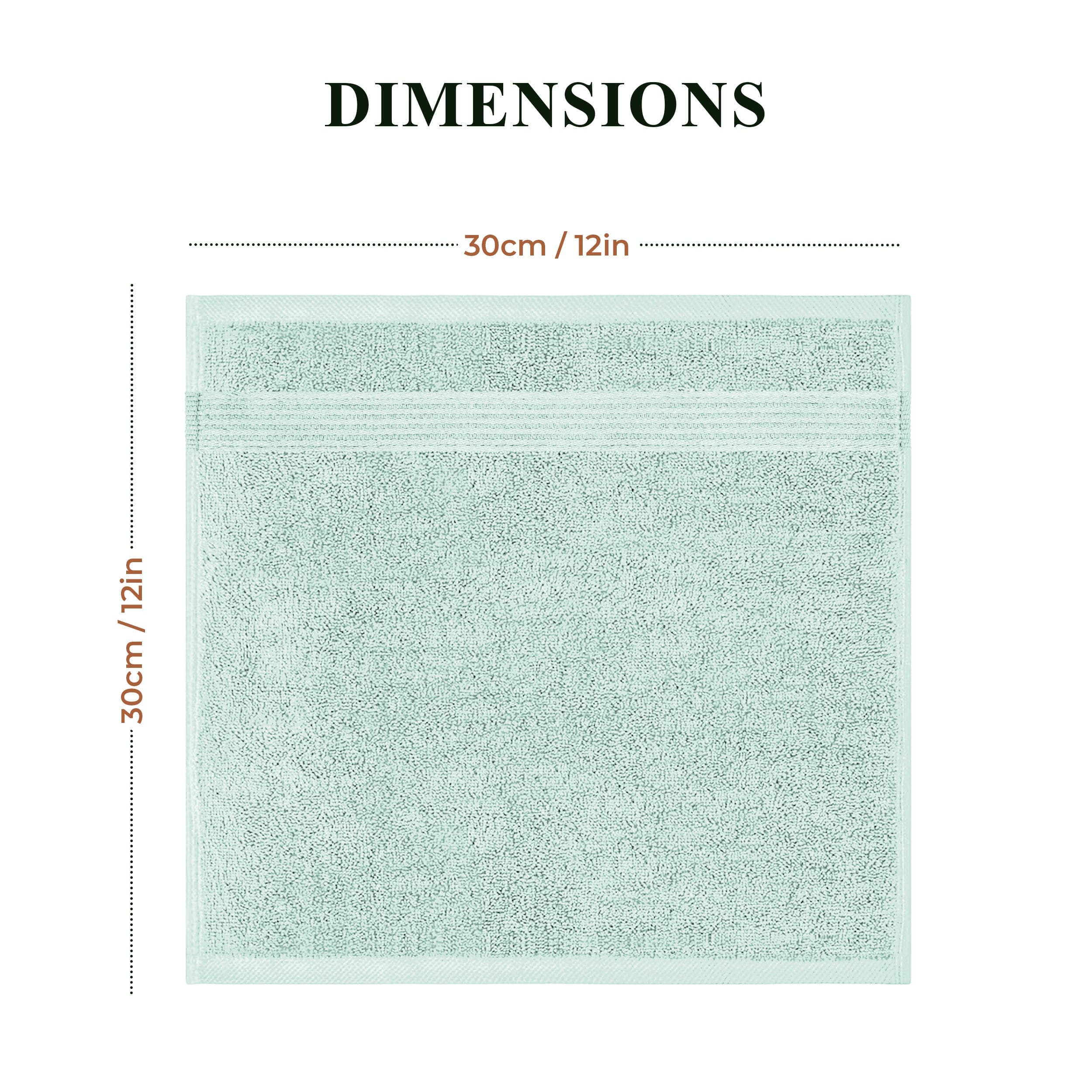 Rhodes Towel Seafoam 100% Cotton Hotel Quality Soft Super Absorbent Hand Bath Towels, Sheets & Face Cloths by OLIVIA ROCCO