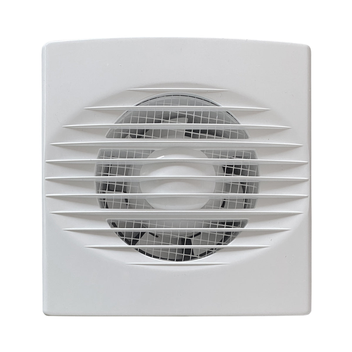 Rico Timer/Humidistat Fan Through Wall Ventilation Kit 100mm Pipe Graphite Vent